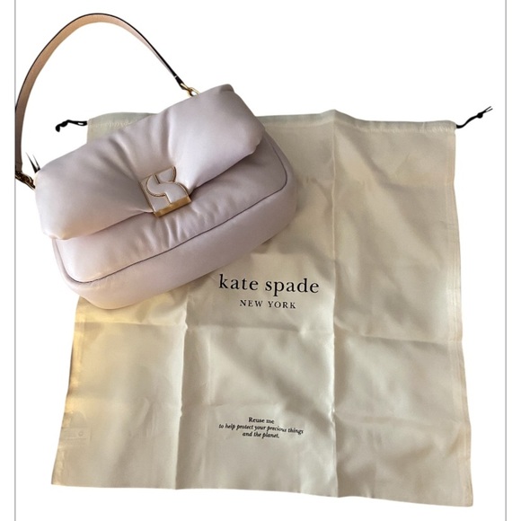 NWT KATE SPADE PUFFER CROSSBODY LILAC MOON - Picture 3 of 12